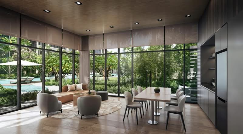 Rare loft 2B2B penthouse 4 min walk to Lentor MRT and within 1km to CHIJ St Nicholas, , 2 Bedrooms, 732 sqft, Condominium For Sale, by Lee Yin Jie, 500169116 - function room - PropertyGuru.com.sg