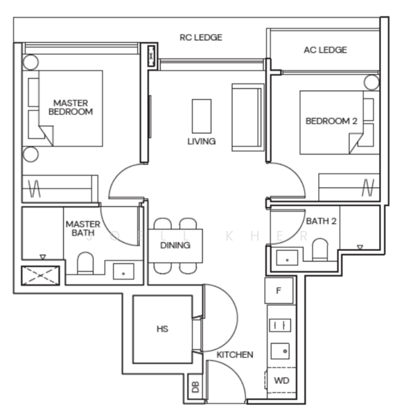 3 MINS WALK TO MRT ⭐️ FREEHOLD, , 2 Bedrooms, 678 sqft, Condominium For Sale, by Joell Kher, 500169151 - PropertyGuru.com.sg