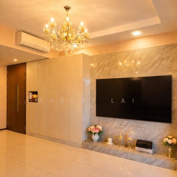Bellewoods, 100 Woodlands Avenue 5, 4 Bedrooms, 1,227 sqft, Executive Condominium For Sale, by Shelby Lai, 500169167 - Living Room - PropertyGuru.com.sg