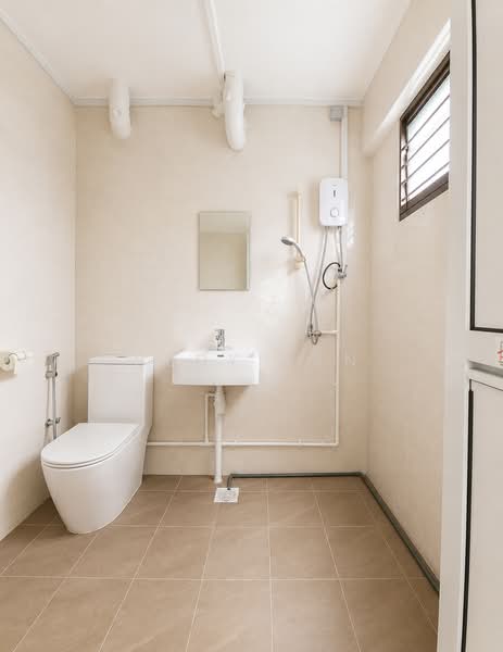 436 Hougang Avenue 8, 436 Hougang Avenue 8, 3 Bedrooms, 1,323 sqft, HDB Flat For Rent, by Hedy Tan, 500169199 - Bathroom - PropertyGuru.com.sg