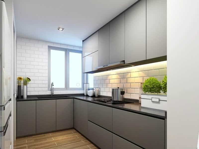 Park Green, 2 Rivervale Link, 4 Bedrooms, 1,389 sqft, Condominium For Sale, by Jon Law, 500169210 - Kitchen - PropertyGuru.com.sg