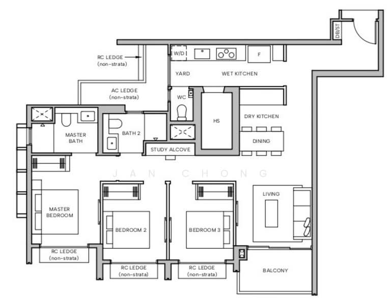 Hudson Place Residences, , 2 Bedrooms, 646 sqft, Condominium For Sale, by Jan Chong, 500169217 - PropertyGuru.com.sg