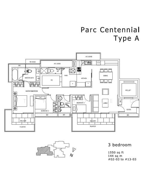 Parc Centennial, 100 Kampong Java Road, 3 Bedrooms, 1,550 sqft, Condominium For Sale, by Tan Hao Feng, 500169248 - PropertyGuru.com.sg