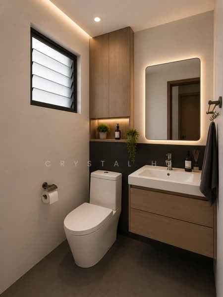 538 Ang Mo Kio Avenue 5, 538 Ang Mo Kio Avenue 5, 2 Bedrooms, 732 sqft, HDB Flat For Sale, by Crystal Ho, 500169260 - Bathroom - PropertyGuru.com.sg