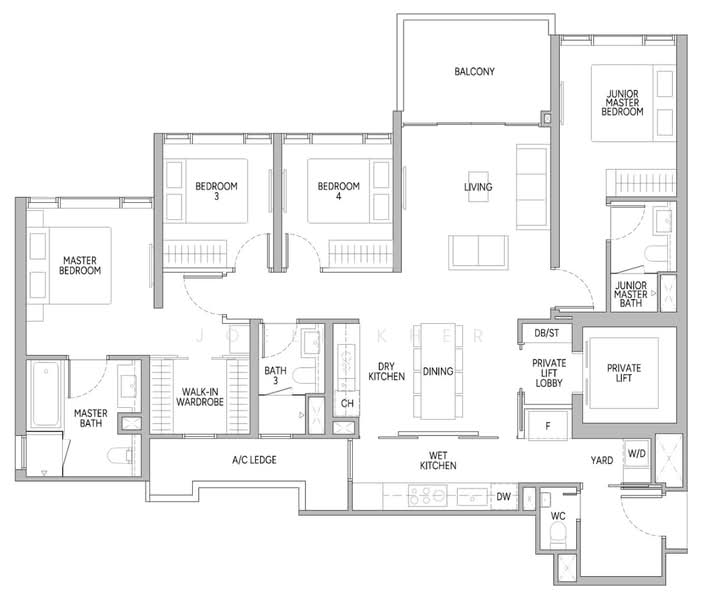⭐️ ONGOING DISCOUNTS ⭐️ LARGE 4BR, NEAR MRT, , 4 Bedrooms, 1,518 sqft, Condominium For Sale, by Joell Kher, 500169296 - PropertyGuru.com.sg