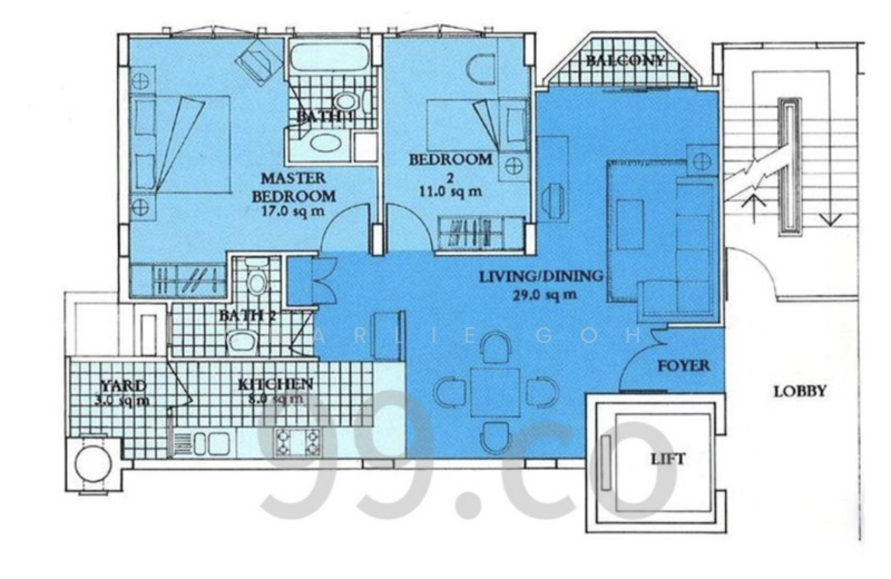 Hume Park I, 1 Hume Avenue, 2 Bedrooms, 904 sqft, Condominium For Sale, by Charlie Goh, 500169300 - PropertyGuru.com.sg