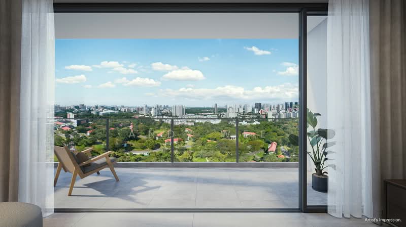 Bloomsbury Residences, 61 Media Circle, 4 Bedrooms, 1,421 sqft, Apartment For Sale, by Andy Wee, 500169306 - Balcony - PropertyGuru.com.sg