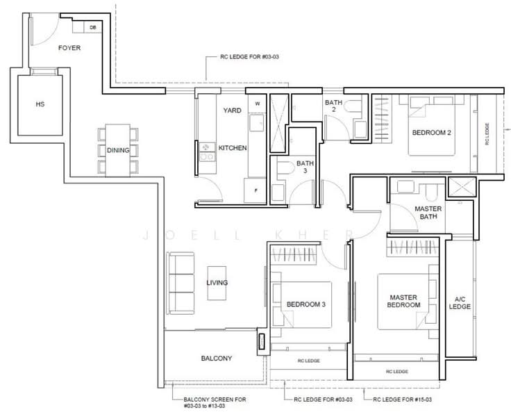 1KM TO HONG WEN PRI ⭐️ FREEHOLD, , 3 Bedrooms, 1,195 sqft, Condominium For Sale, by Joell Kher, 500169331 - PropertyGuru.com.sg