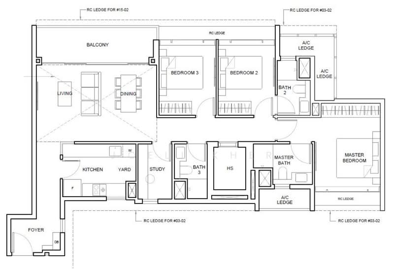 FREEHOLD, 1KM TO HONG WEN PRI, , 3 Bedrooms, 1,281 sqft, Condominium For Sale, by Joell Kher, 500169345 - PropertyGuru.com.sg