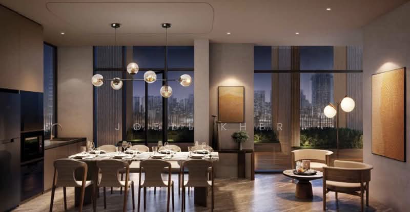 FREEHOLD, 1KM TO HONG WEN PRI, , 3 Bedrooms, 1,281 sqft, Condominium For Sale, by Joell Kher, 500169345 - Dining Room - PropertyGuru.com.sg