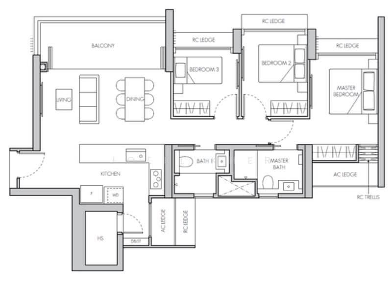 1KM TO PEI HWA PRI ⭐️ RIGHT NEXT TO MRT, , 3 Bedrooms, 1,109 sqft, Condominium For Sale, by Joell Kher, 500169360 - PropertyGuru.com.sg