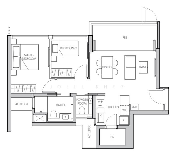 RIGHT NEXT TO MRT ⭐️ 1KM TO PEI HWA PRI, , 2 Bedrooms, 829 sqft, Condominium For Sale, by Joell Kher, 500169370 - PropertyGuru.com.sg