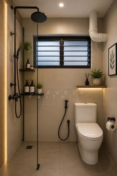 4 Room HDB Near Marsiling MRT, 154 Woodlands Street 13, 3 Bedrooms, 1,001 sqft, HDB Flat For Sale, by Claudia Faith Chua, 500169401 - Bathroom - PropertyGuru.com.sg
