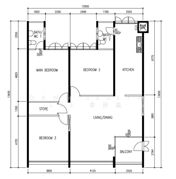 527 Hougang Avenue 6, 527 Hougang Avenue 6, 3 Bedrooms, 1,302 sqft, HDB Flat For Sale, by Dawn Jeslyn Lee 李籽嬴, 500169417 - PropertyGuru.com.sg