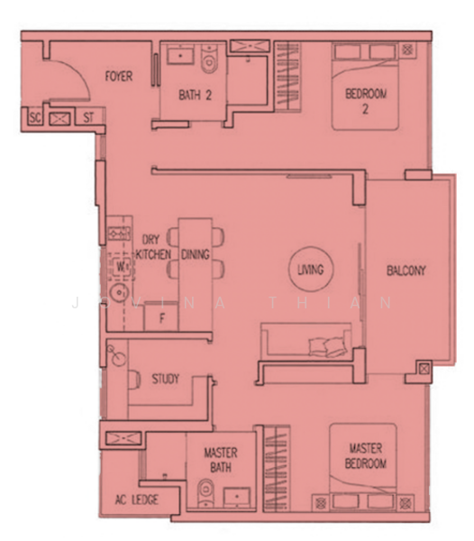 Boathouse Residences, 33 Upper Serangoon View, 3 Bedrooms, 915 sqft, Condominium For Sale, by Jovina Thian, 500169438 - PropertyGuru.com.sg