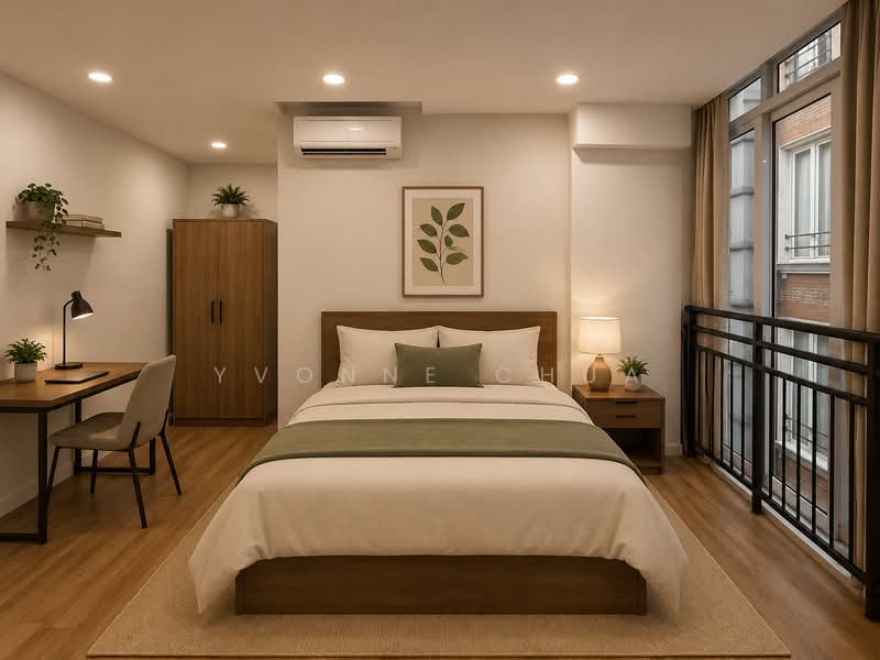 Rare conserved shophouse in Tessensohn road mins walk to MRT, , Room Rental, 450 sqft, Conservation House For Rent, by Yvonne Chua, 500169630 - Bedroom - PropertyGuru.com.sg