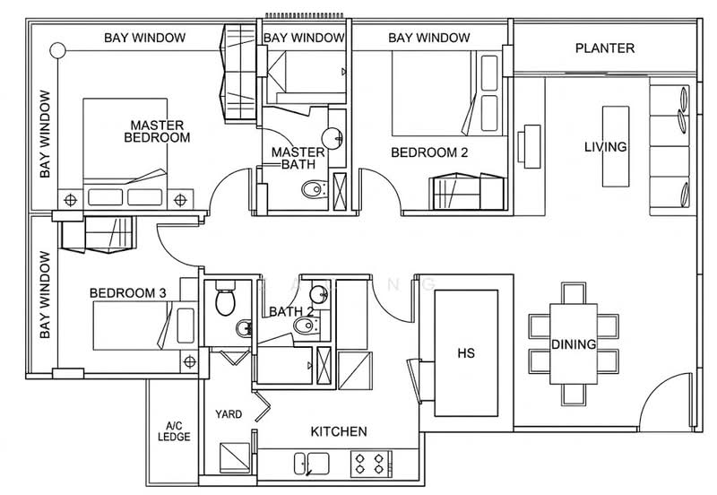 East Mews, 853 Mountbatten Road, 3 Bedrooms, 1,076 sqft, Condominium For Rent, by ZAC NG, 500169647 - PropertyGuru.com.sg