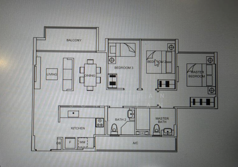 La Fiesta, 50 Sengkang Square, 3 Bedrooms, 990 sqft, Condominium For Rent, by Kelvin Tan, 500169666 - PropertyGuru.com.sg