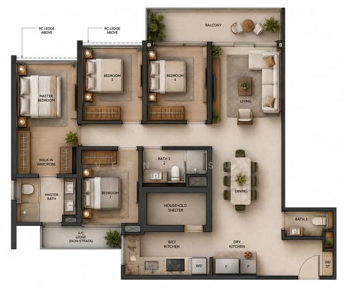 Lentor Mansion, 52 Lentor Gardens, 4 Bedrooms, 1,227 sqft, Condominium For Sale, by Vernon Sun, 500169683 - PropertyGuru.com.sg