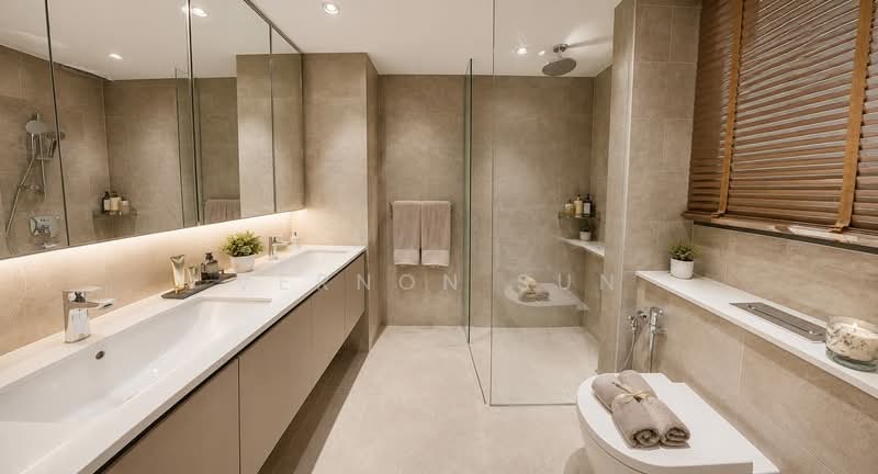 Lentor Mansion, 52 Lentor Gardens, 4 Bedrooms, 1,227 sqft, Condominium For Sale, by Vernon Sun, 500169683 - Bathroom - PropertyGuru.com.sg