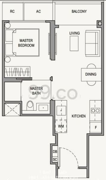 Parc Botannia, 18 Fernvale Street, 1 Bedroom, 421 sqft, Condominium For Rent, by Jeremy Li, 500169831 - PropertyGuru.com.sg