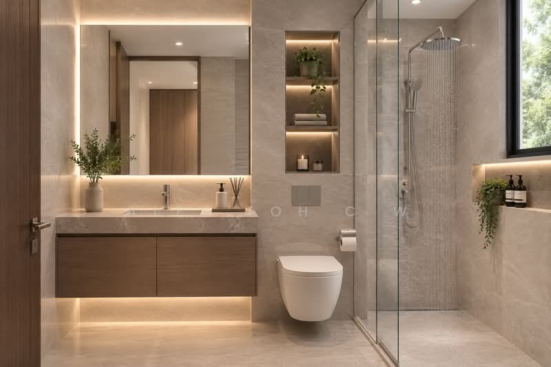 jalan lakum, Seletar Hills Estate, Seletar / Yio Chu Kang, 8 Bedrooms, 5,700 sqft, Terraced House For Sale, by Alex Toh C W, 500169871 - Bathroom - PropertyGuru.com.sg
