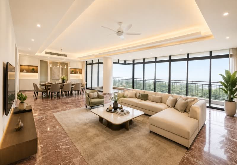 The Sovereign, 99 Meyer Road, 4 Bedrooms, 3,305 sqft, Condominium For Rent, by Belinda Cheong, 500170048 - Living Room - PropertyGuru.com.sg