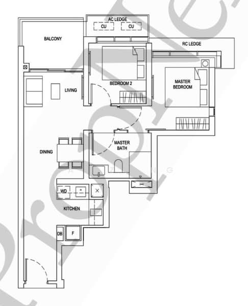 One Bernam, 1 Bernam Street, 2 Bedrooms, 732 sqft, Condominium For Rent, by Alize Ng, 500170120 - PropertyGuru.com.sg