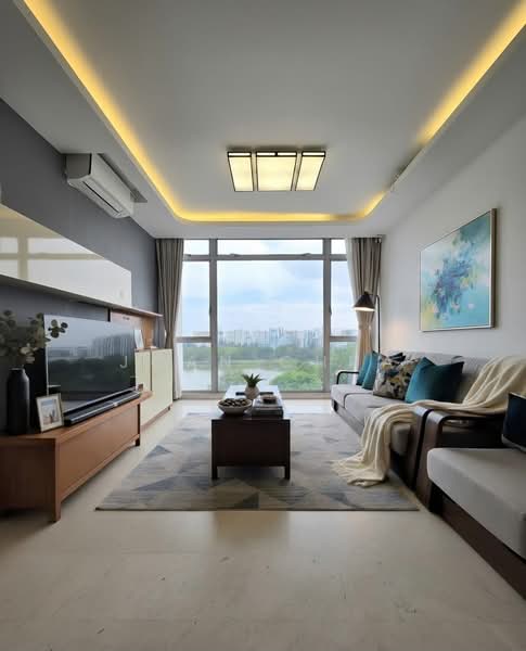 The Lakeshore, 29 Jurong West Street 41, 3 Bedrooms, 1,184 sqft, Condominium For Rent, by Joan Chua, 500170127 - Living Room - PropertyGuru.com.sg