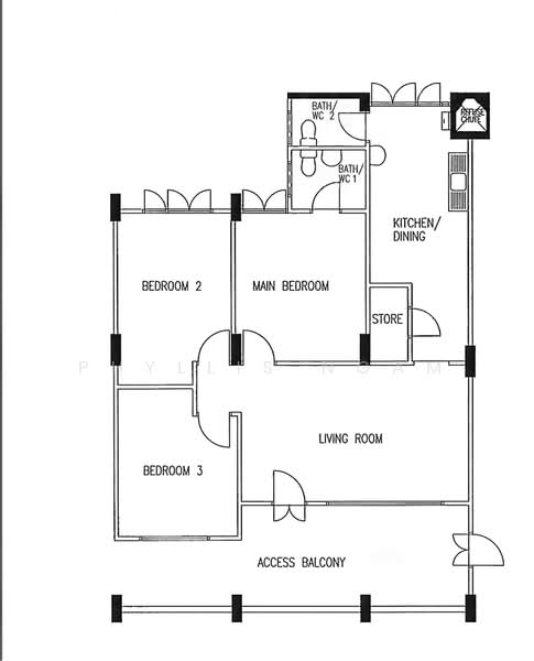 868 Yishun Street 81, 868 Yishun Street 81, 3 Bedrooms, 904 sqft, HDB Flat For Rent, by Phyllis Ngam, 500170167 - PropertyGuru.com.sg