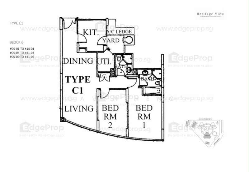 Heritage View, 8 Dover Rise, 2 Bedrooms, 969 sqft, Condominium For Sale, by Gavin Heng, 500170179 - PropertyGuru.com.sg