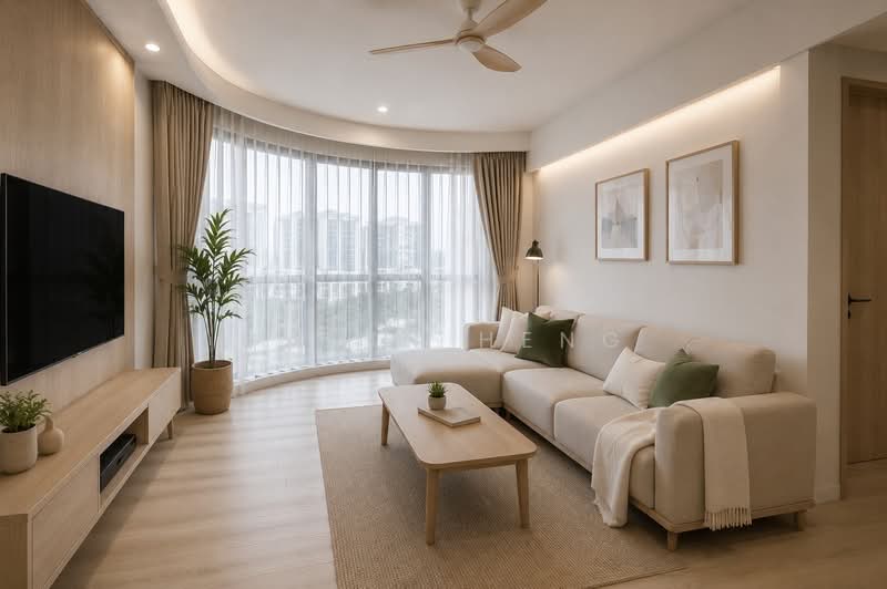 Heritage View, 8 Dover Rise, 2 Bedrooms, 969 sqft, Condominium For Sale, by Gavin Heng, 500170179 - Living Room - PropertyGuru.com.sg