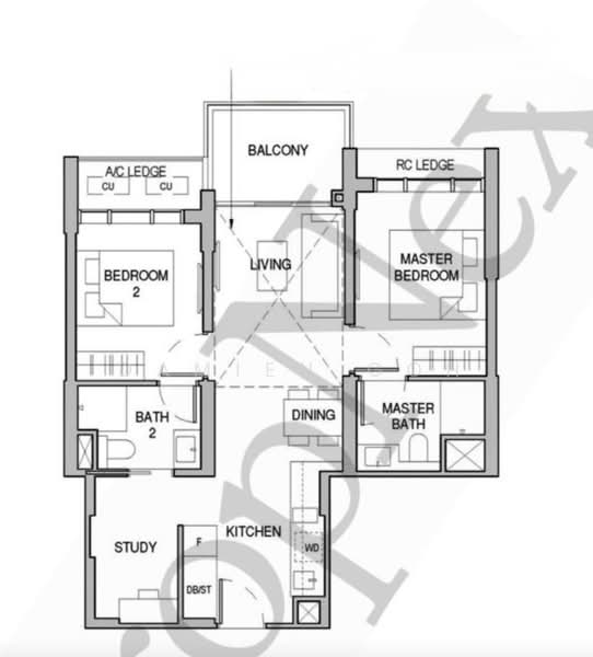 Sceneca Residence, Tanah Merah Kechil Link, 2 Bedrooms, 764 sqft, Condominium For Sale, by Damien Goh, 500170188 - PropertyGuru.com.sg