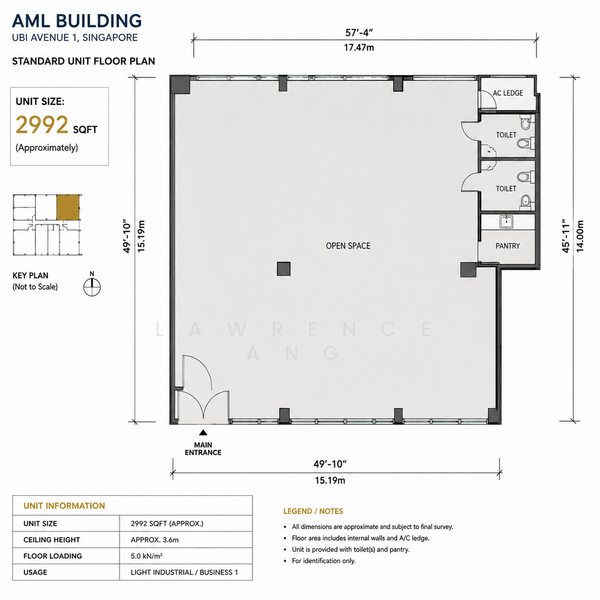 Automobile Megamart, 61 Ubi Avenue 2, 2,992 sqft, Light Industrial (B1) For Sale, by Lawrence Ang, 500170339 - CommercialGuru.com.sg