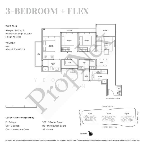 Lentor Modern, Lentor Central, 3 Bedrooms, 980 sqft, Condominium For Sale, by Yeong Wei Jian, 500170612 - PropertyGuru.com.sg