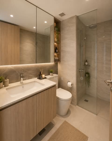 The Botany at Dairy Farm, 3 Dairy Farm Walk, Dairy Farm / Bukit Panjang / Choa Chu Kang, 2 Bedrooms, 603 sqft, Condominium For Sale, by Joanne Ng, 500170632 - Bathroom - PropertyGuru.com.sg