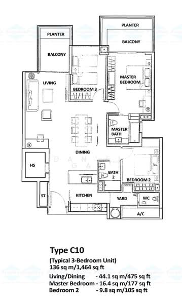 8 @ Mount Sophia, 8 Mount Sophia, 3 Bedrooms, 1,464 sqft, Condominium For Rent, by Daniel Gay, 500170652 - PropertyGuru.com.sg