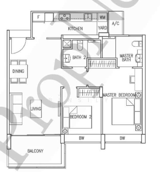 Residences Botanique, 32 Yio Chu Kang Road, 2 Bedrooms, 863 sqft, Condominium For Sale, by Julia Bensily, 500170765 - PropertyGuru.com.sg