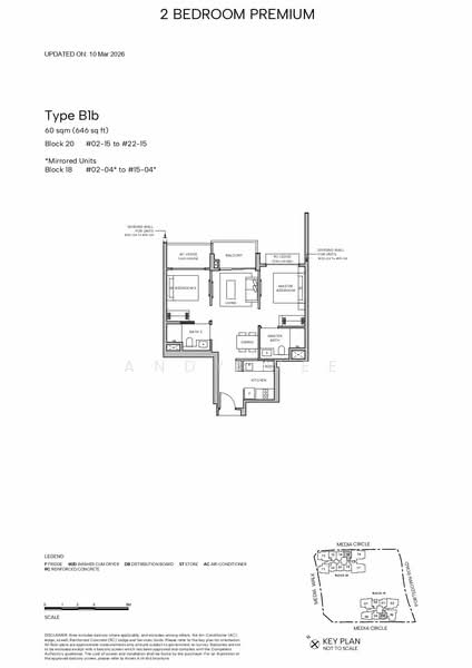 Hudson Place Residences, , 2 Bedrooms, 646 sqft, Condominium For Sale, by Andy Wee, 500170857 - PropertyGuru.com.sg