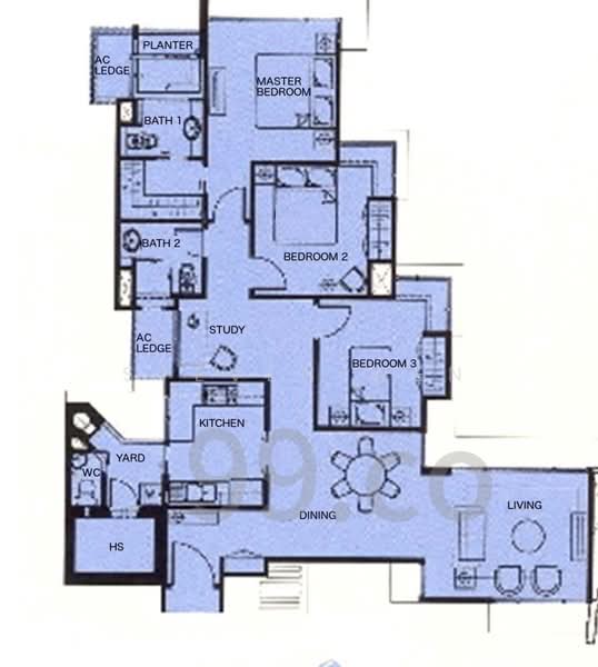 Savannah Condopark, 41 Simei Rise, 3 Bedrooms, 1,206 sqft, Condominium For Sale, by Steven Wen, 500170918 - PropertyGuru.com.sg