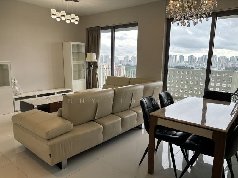 Sky Habitat, 7 Bishan Street 15, 3 Bedrooms, 1,216 sqft, Condominium For Rent, by Benny Lim 林明辉, 500170976 - Living Room - PropertyGuru.com.sg