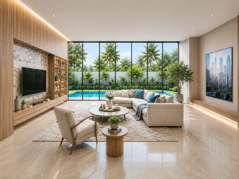⭐️NEAR BUS STOPS & MARKET | 1KM OF HENRY PARK PRIMARY SCHOOL | BRAND NEW 2.5-STY MODERN HOUSE⭐️, Tan Boon Chong Avenue Grove Tenang Istimewa Pelangi Harum Sampurna Maryland Holland Mount Sinai Moonbeam Henry Park Jalan Kebaya Jelita Greenleaf Ming Teck Sixth Namly Lim Tai See Lotus Lasia Lemon Lily Redwood Maple Fir Cypress Cherry Oak Coronation, 6 Bedrooms, 11,218 sqft, Bungalow House For Sale, by Damian Tan 陈係赈, 500171174 - Living Room - PropertyGuru.com.sg