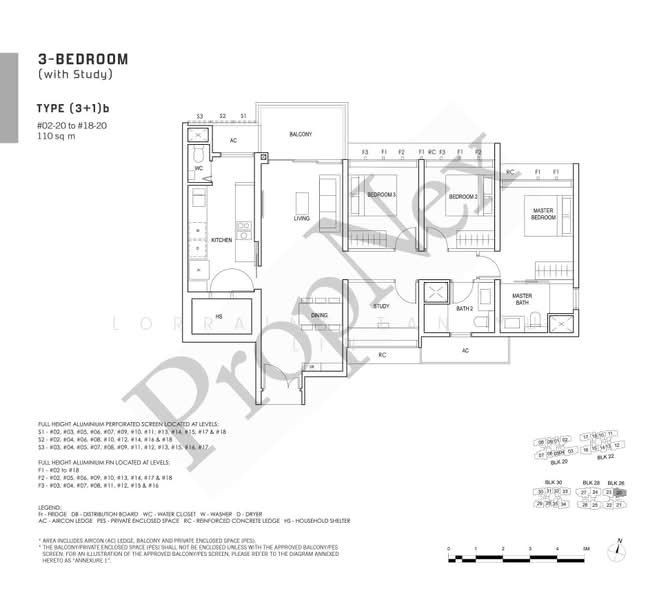 Penrose, 26 Sims Drive, 3 Bedrooms, 1,184 sqft, Condominium For Sale, by Lorraine Tan Yu Lin, 500171246 - PropertyGuru.com.sg