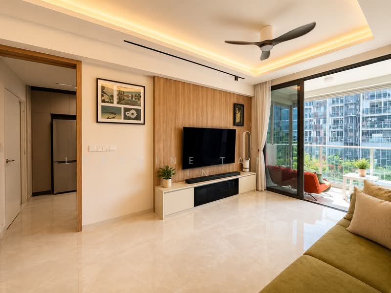 Penrose, 26 Sims Drive, 3 Bedrooms, 1,184 sqft, Condominium For Sale, by Lorraine Tan Yu Lin, 500171246 - Living Room - PropertyGuru.com.sg