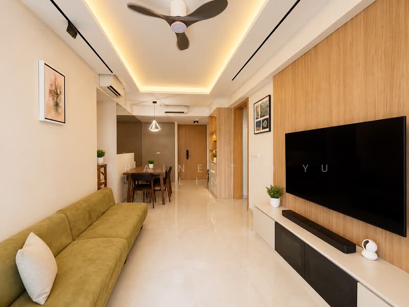 Penrose, 26 Sims Drive, 3 Bedrooms, 1,184 sqft, Condominium For Sale, by Lorraine Tan Yu Lin, 500171246 - Living Room - PropertyGuru.com.sg