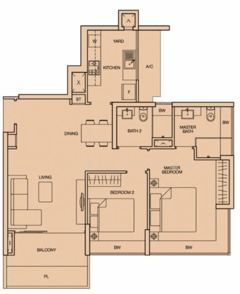 Caspian, 50 Lakeside Drive, 2 Bedrooms, 936 sqft, Condominium For Rent, by Amy Guo, 500171295 - PropertyGuru.com.sg