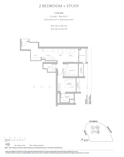 Promenade Peak, 1 Zion Road, 2 Bedrooms, 764 sqft, Condominium For Sale, by Andy Wee, 500171346 - PropertyGuru.com.sg