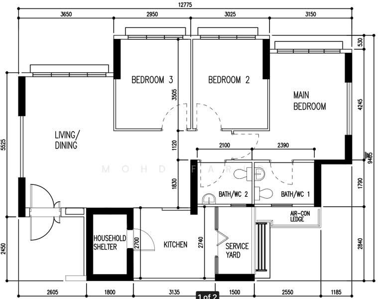 365C Upper Serangoon Road, 365C Upper Serangoon Road, 3 Bedrooms, 1,001 sqft, HDB Flat For Sale, by MOHD FARID, 500171347 - PropertyGuru.com.sg
