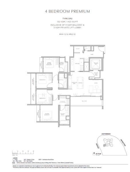 Promenade Peak, 1 Zion Road, 4 Bedrooms, 1,421 sqft, Condominium For Sale, by Andy Wee, 500171349 - PropertyGuru.com.sg