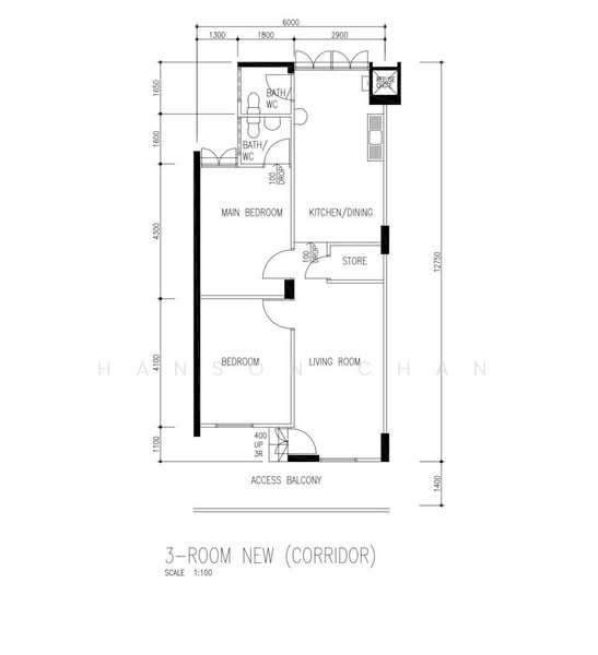 208 Yishun Street 21, 208 Yishun Street 21, 2 Bedrooms, 721 sqft, HDB Flat For Sale, by Hanson Chan, 500171370 - PropertyGuru.com.sg